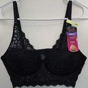 Maidenform Black Wireless Lace Bra